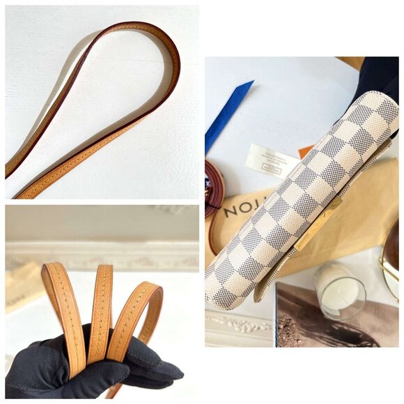 Authentic Louis Vuitton Favorite PM Azue Damier Crossbody Clutch Bag B0698 - Picture 15 of 16